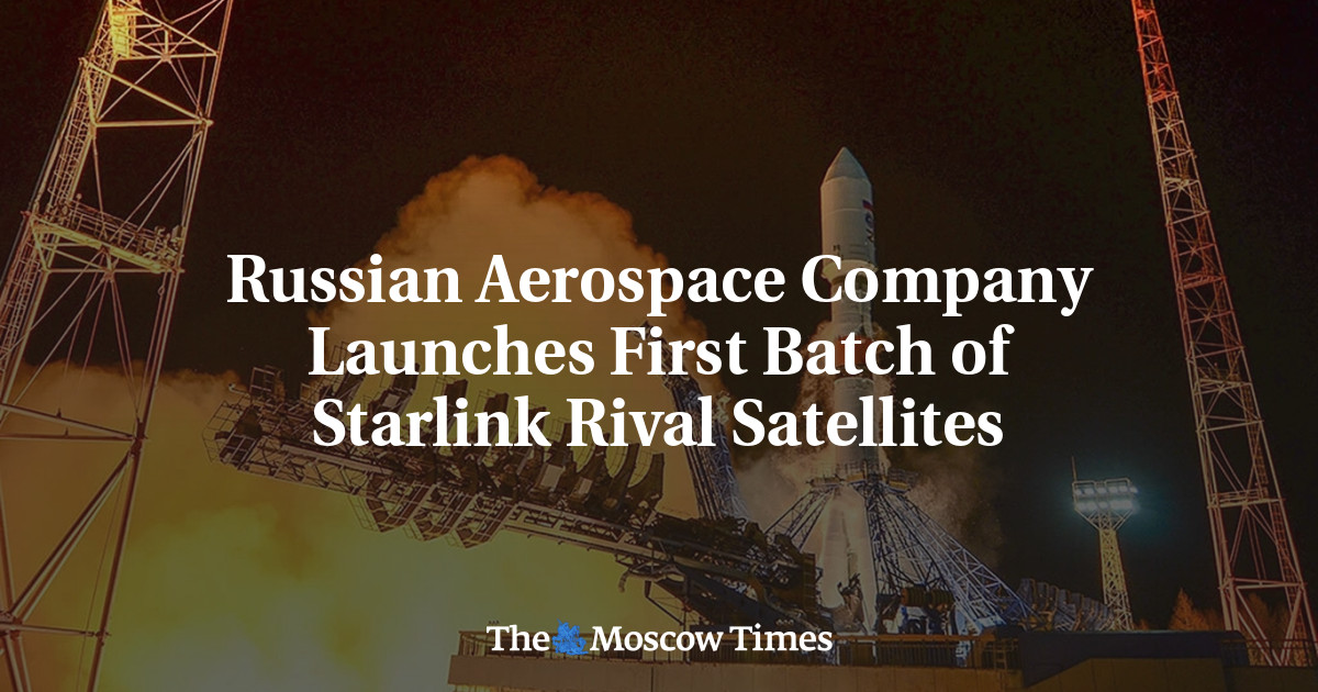 Russian Aerospace Company Launches First Batch of Starlink Rival Satellites