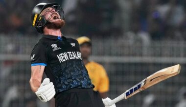 Finn Allen smashes fastest T20 World Cup century in NZ semi win