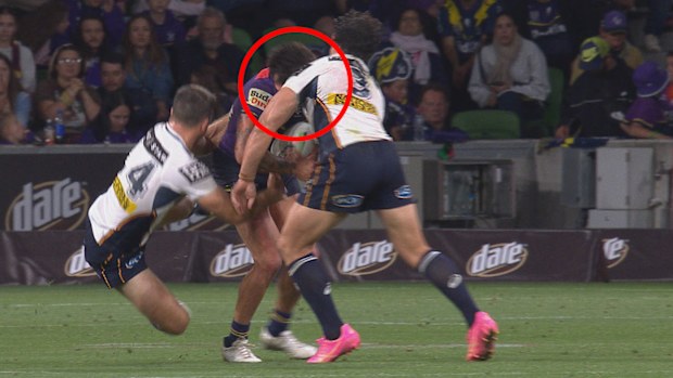 Kotoni Staggs was put on report for a high shot on Moses Leo.