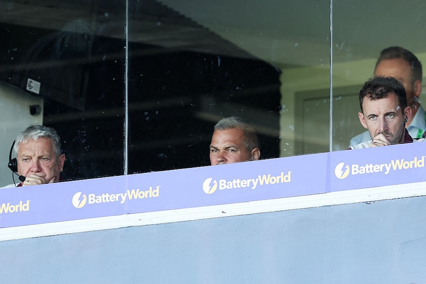 Anthony Seibold looks out of coach's box
