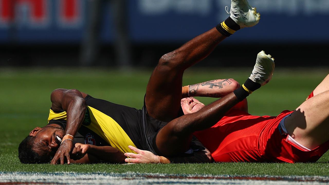 Gold Coast Suns’ Bailey Humphrey appeals two-game dangerous tackle ban on Maurice Rioli junior, live updates, video, David Zita blog