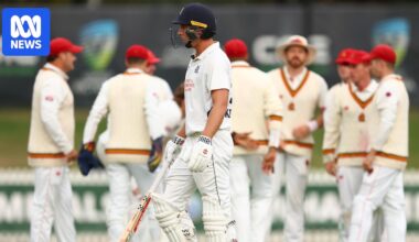 Sheffield Shield final: Victoria's top order wobbles as South Australia misses bonus point chance