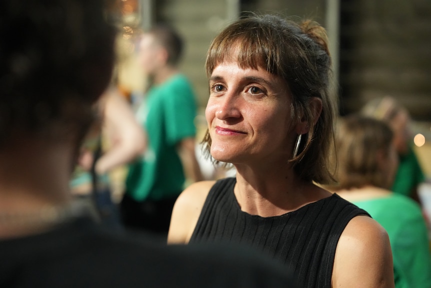 Suki Dorras-Walker speaks to someone