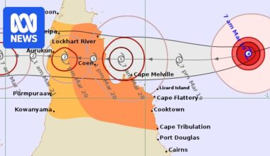 Tropical Cyclone Narelle could intensify into category five system before making landfall