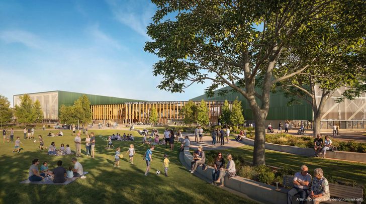 Global sports design firm Populous has been newly announced as the principal architect of the Moreton Bay Indoor Sports Centre, which will feature surrounding outdoor green space.