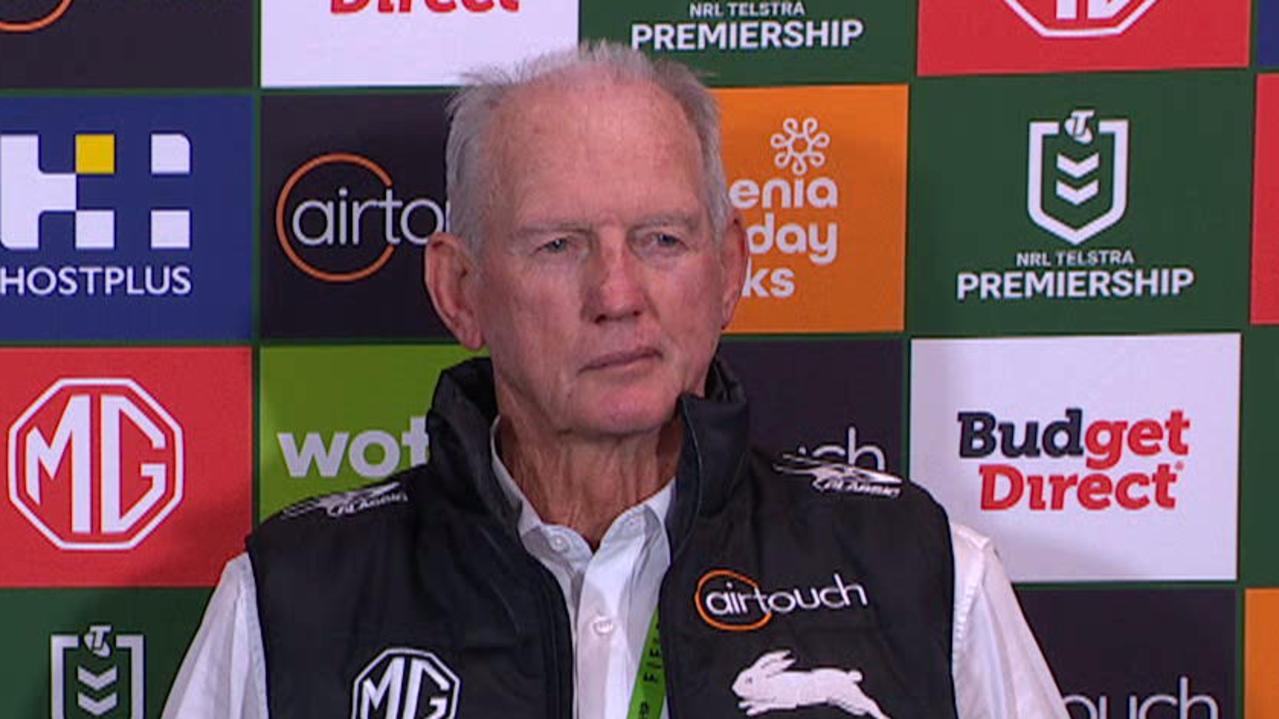 Wayne Bennett press conference after Alex Johnston makes history, video, reaction, South Sydney Rabbitohs