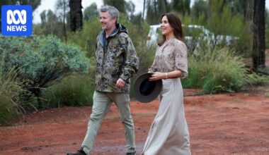 Denmark's Queen Mary and King Frederik X visit Uluru on Australia tour