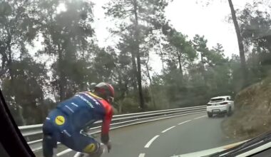Cycling MotoGP star filmed overtaking cars on descent criticised by Lidl-Trek after viral clip attracts controversy - Cycling News | Bike Reviews