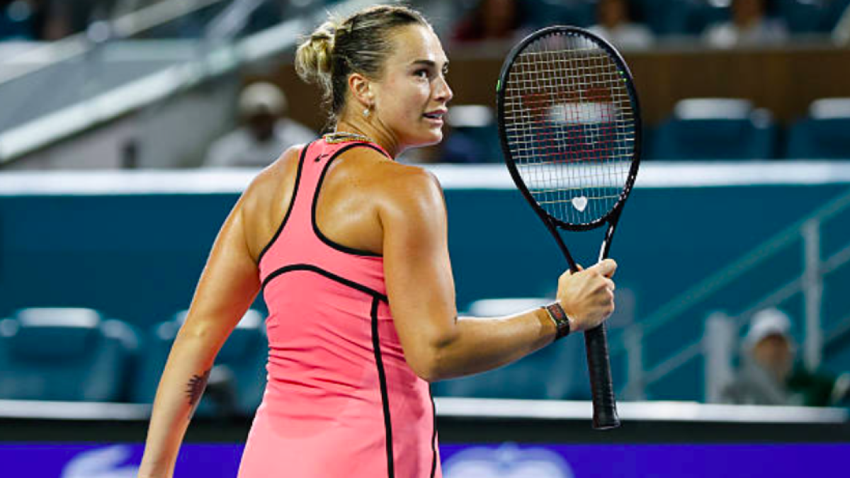 Sabalenka: "I feel more comfortable at the net each time." Source: Getty
