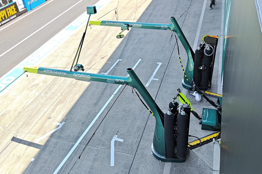 Aston Martin 2025 Boom Gantry from above
