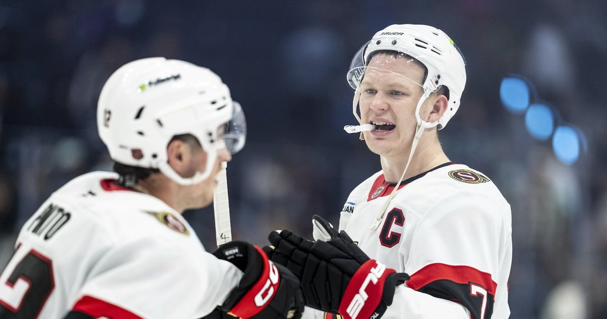 Senators pull away with four-goal spree, beat Kraken