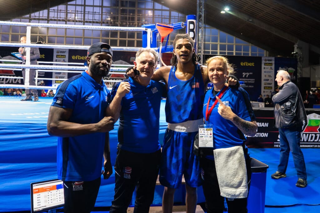 Lavont Brownlee won gold for USA Boxing in this week's elite tournament in Sofia, Bulgaria. Photo: USA Boxing
