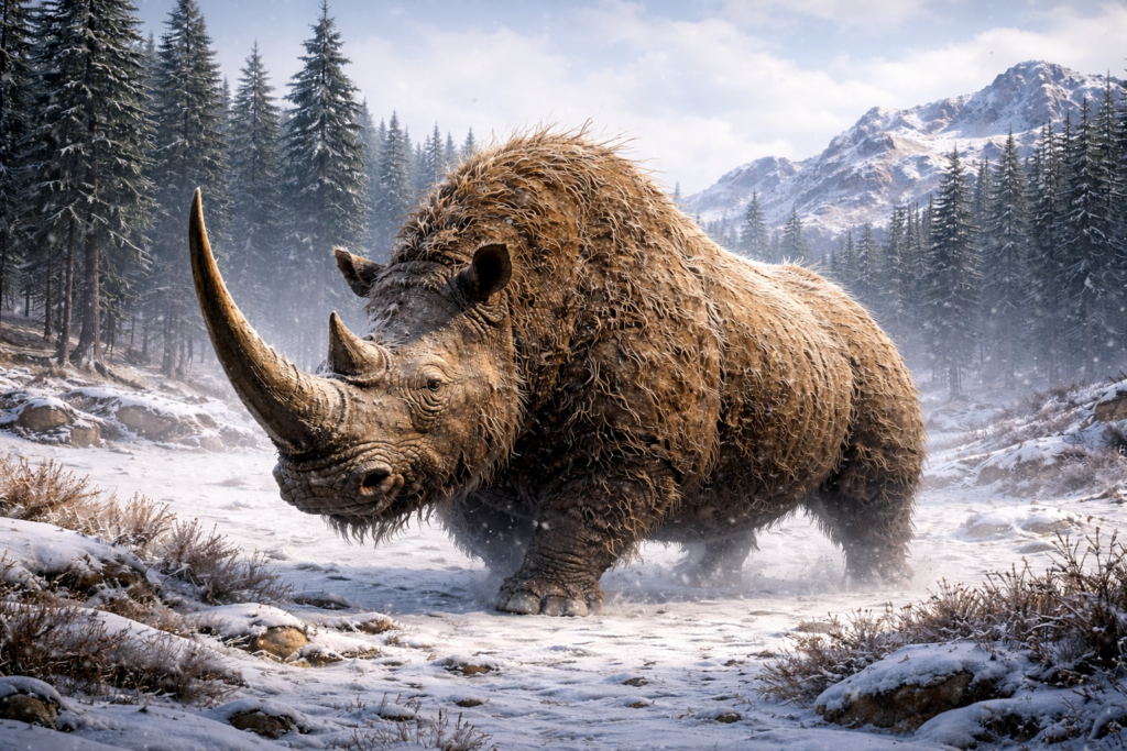 Woolly rhino interpretation