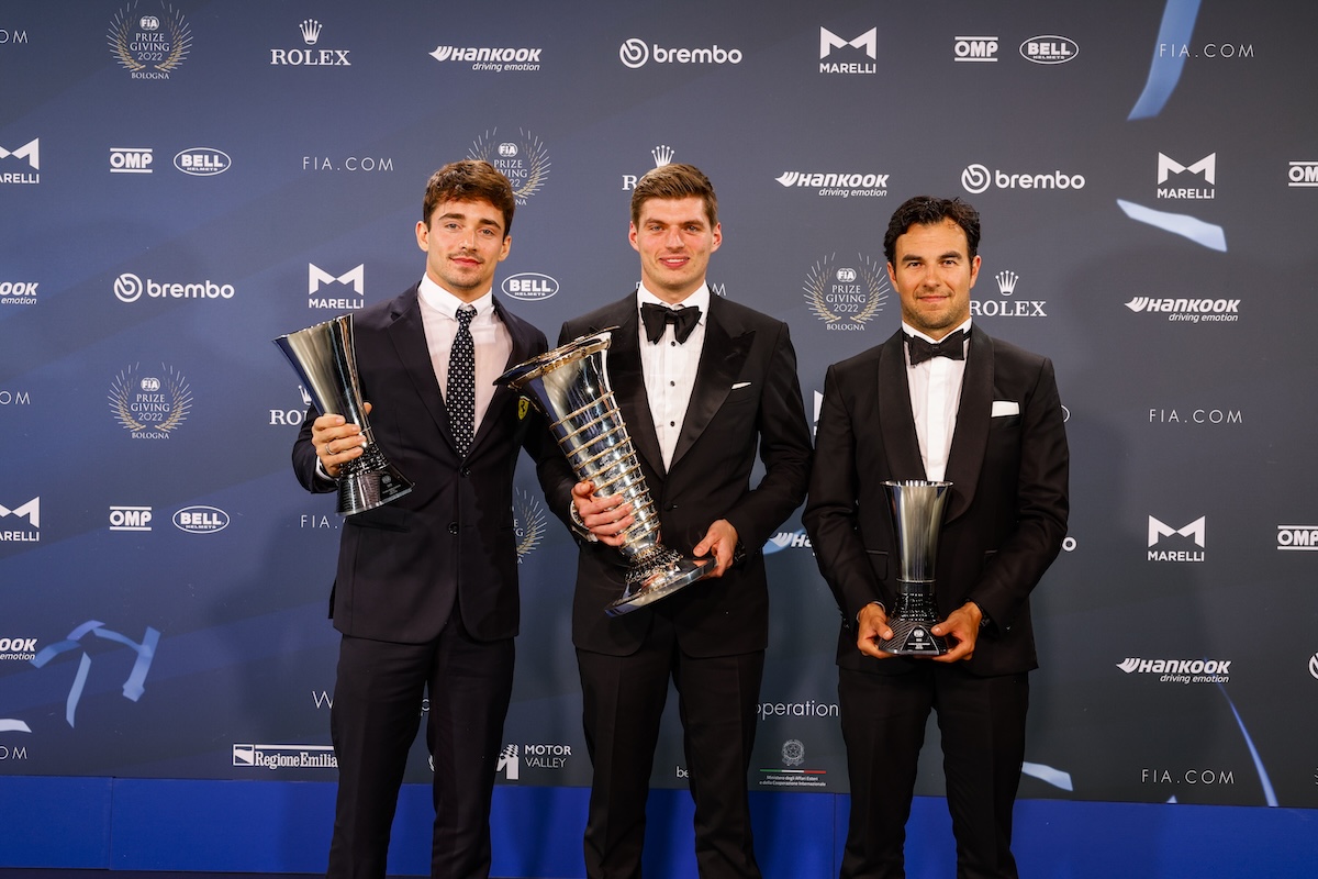 The top 3 of the 2022 Formula 1 World Drivers' Championship.