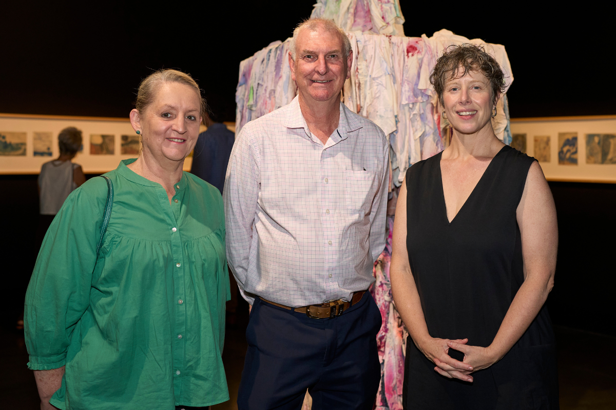 Wendy and Darren Fleming with Sophie O'Brien