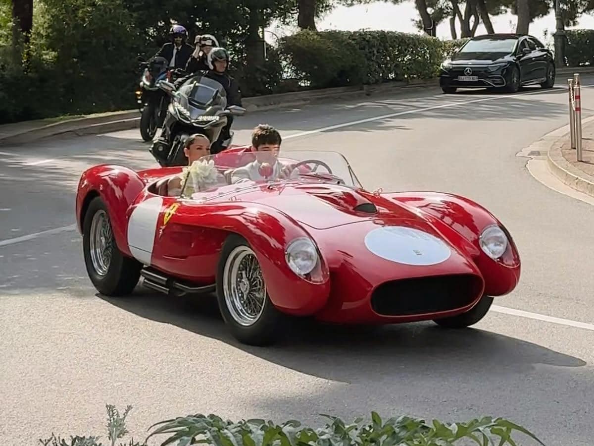 Charles Leclerc Uses $40 Million Ferrari as Wedding Getaway Car