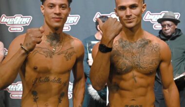 Justin Figueroa-Luis Caraballo Ruled A No Decision After Both Men Crash On Canvas. Caraballo Taken Out Of Ring On Stretcher.