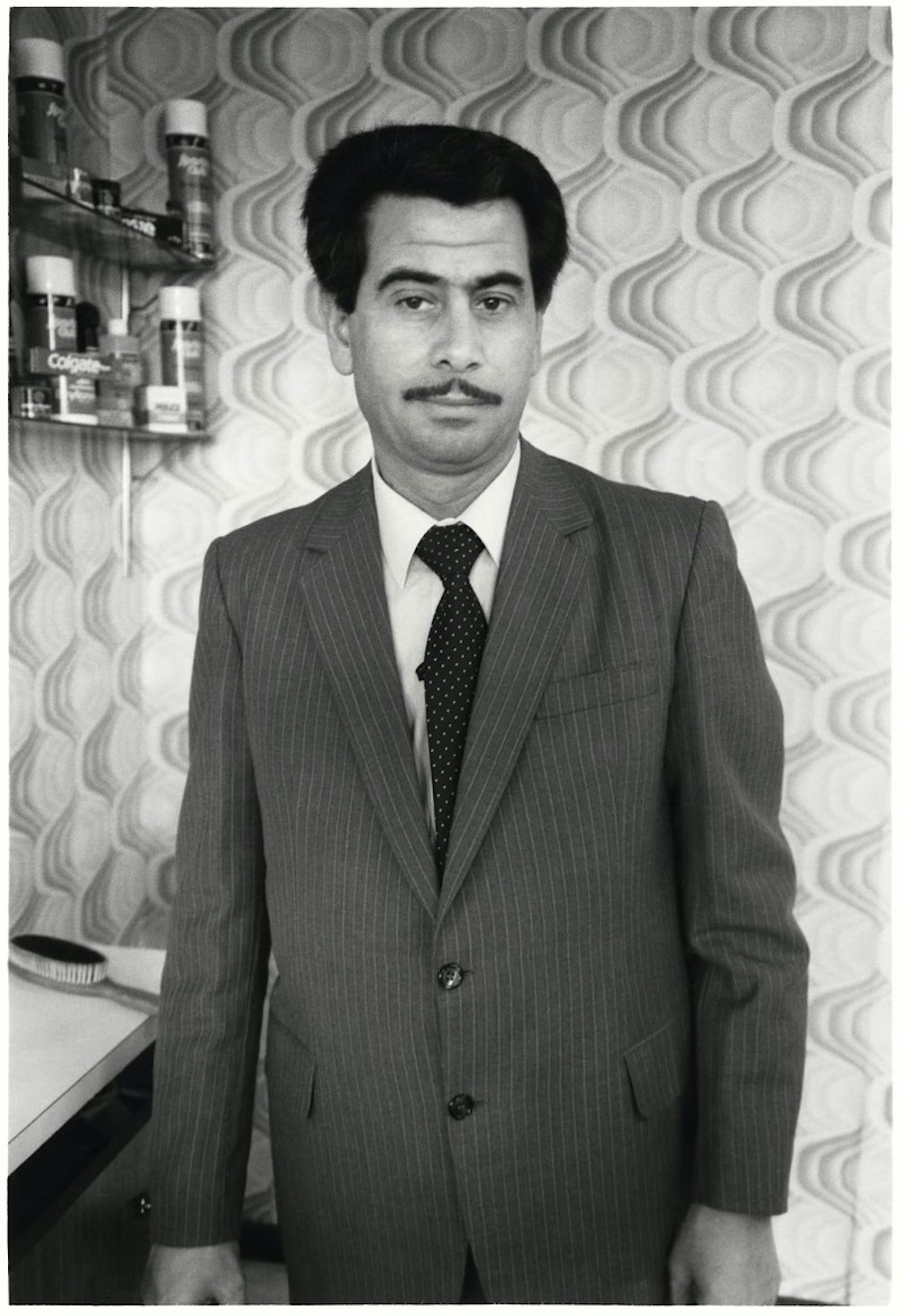 Frank the barber, Errol Street, North Melbourne, 1980.