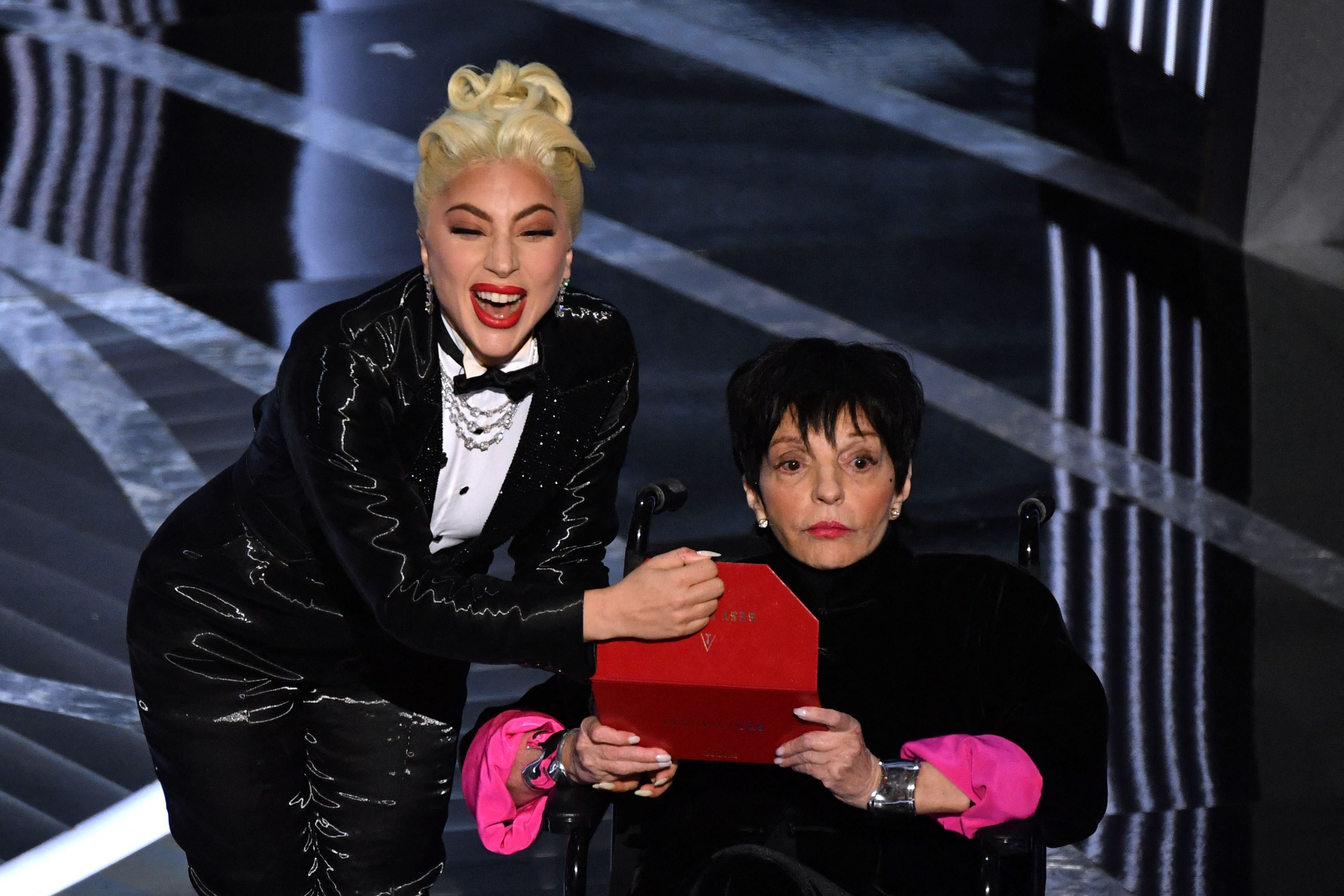 Lady Gaga and Minnelli at the 2022 Oscars