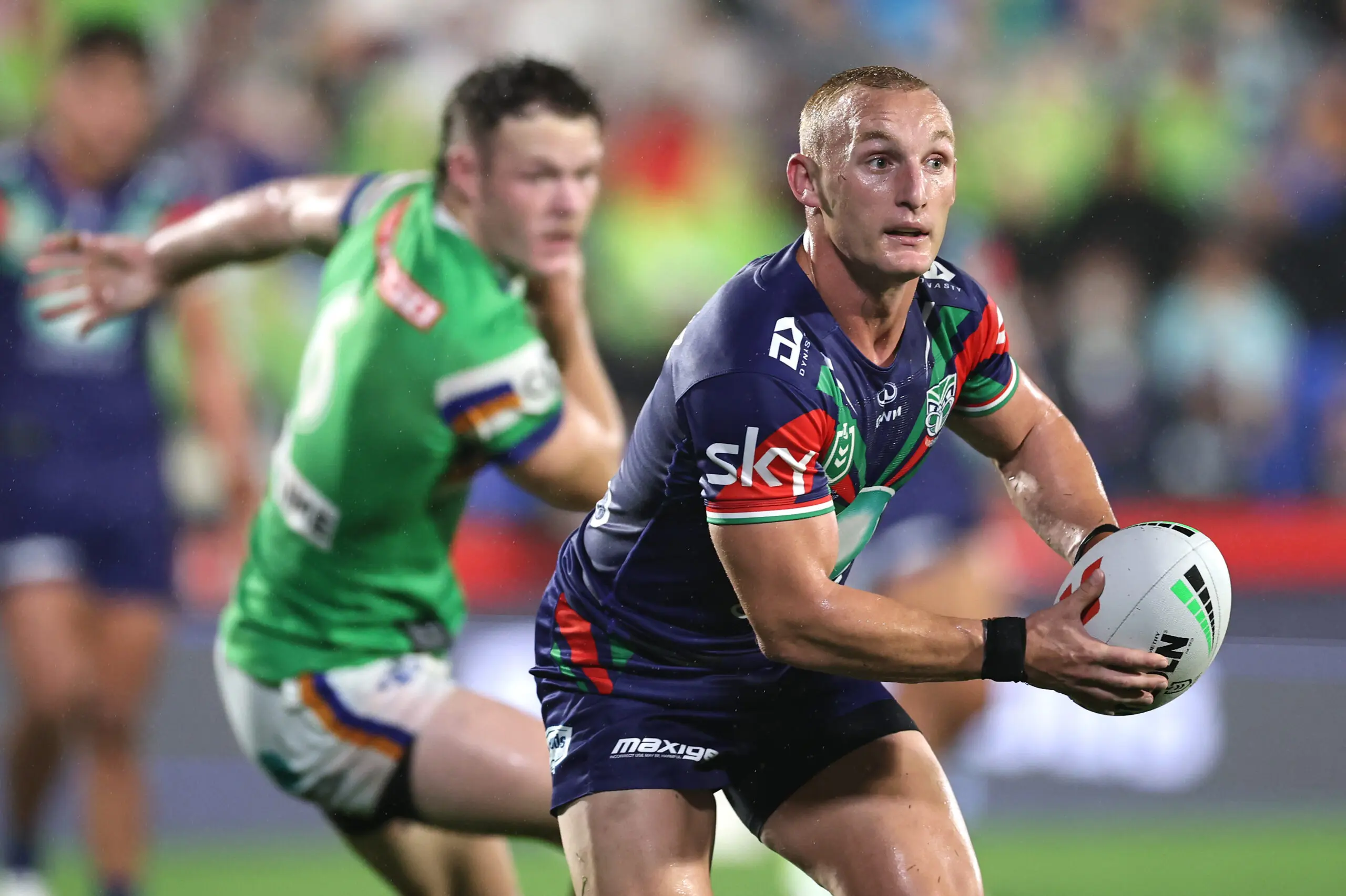 AUCKLAND, NEW ZEALAND - MARCH 13: Tanah Boyd of the Warriors during the round two NRL match between New Zealand Warriors and Canberra Raiders at Go Media Stadium, on March 13, 2026, in Auckland, New Zealand. (Photo by Phil Walter/Getty Images)