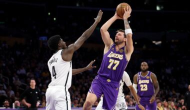 Doncic faces one-game ban after technical foul in Lakers win against Nets | Basketball News
