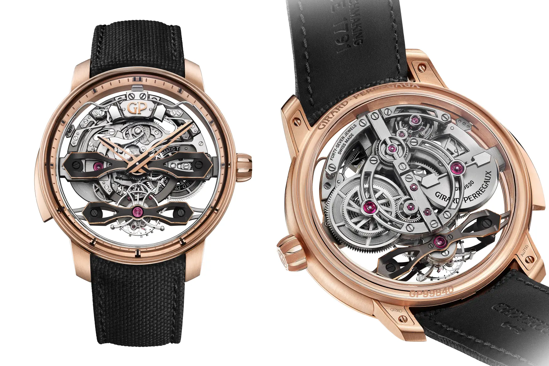 Girard Perregaux Minute Repeater Flying Bridges front back