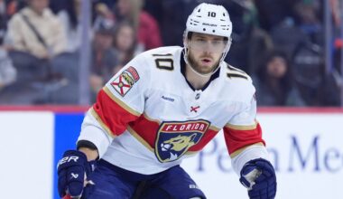 Panthers' Greer receives game misconduct for hit on Flames' Zary