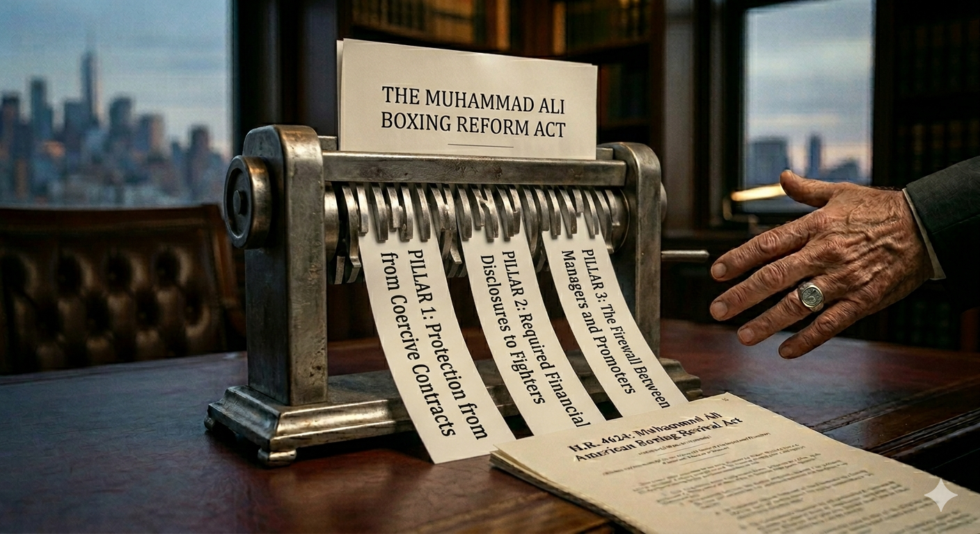 Bob Arum Identified the Three Protections the Ali Bill Takes Away from Fighters