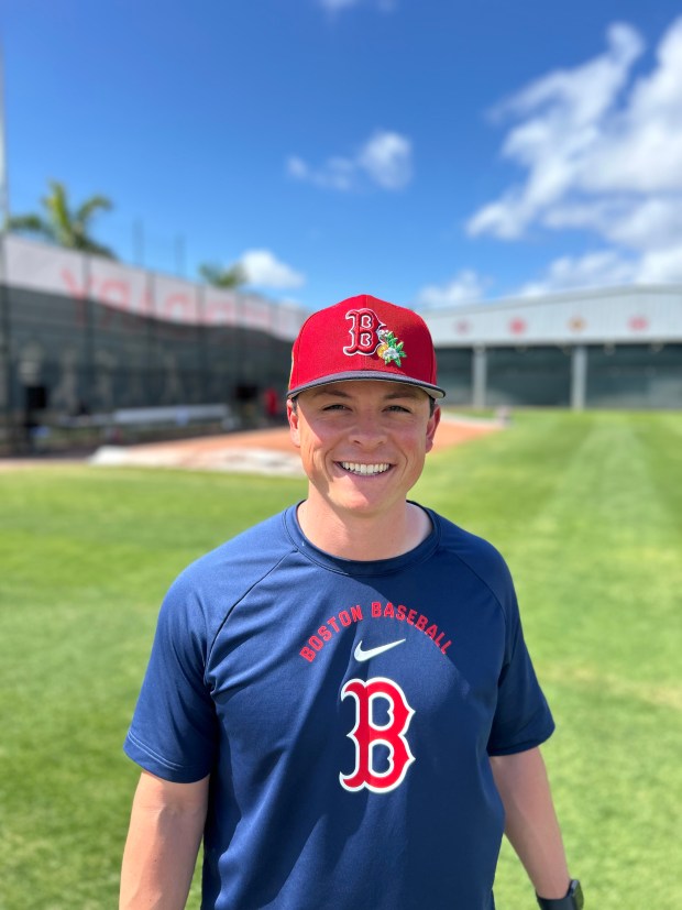 Red Sox assistant director of pitching Quinn Cleary. (Mac Cerullo/Boston Herald)
