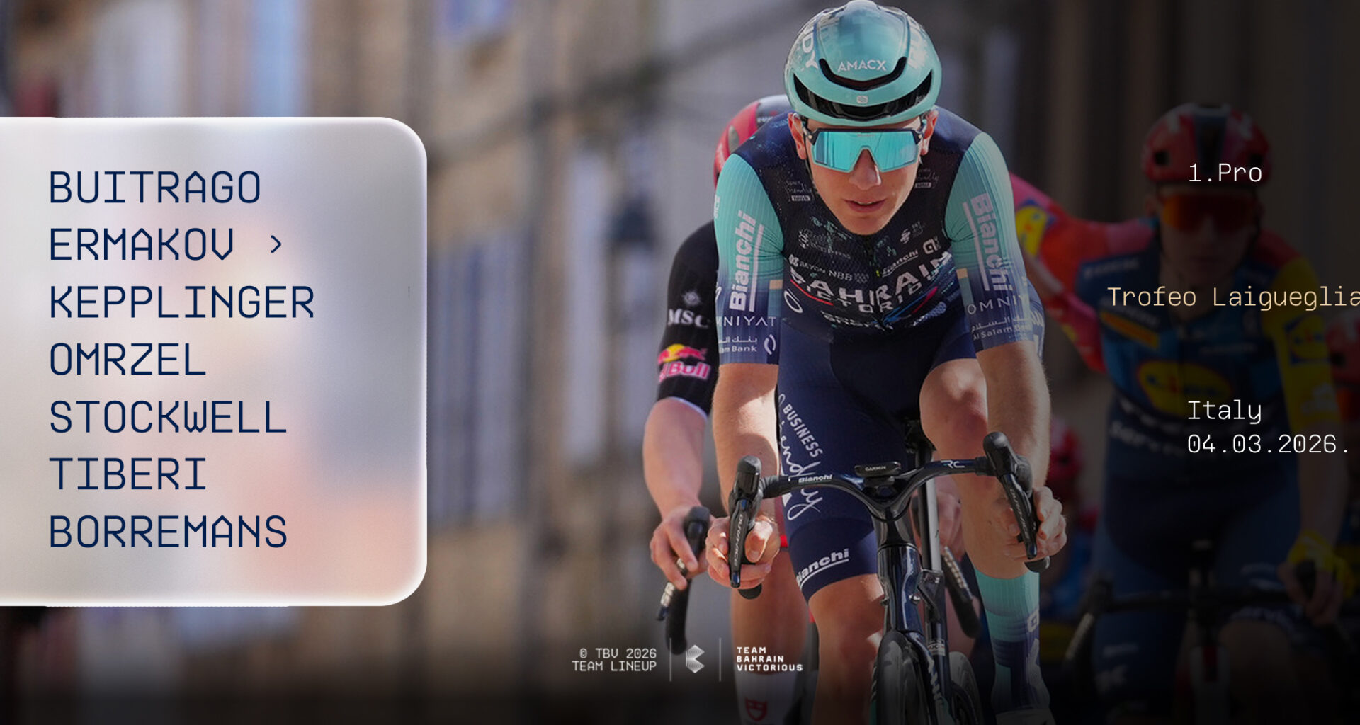 Bahrain Victorious Opens Italian Campaign at Trofeo Laigueglia