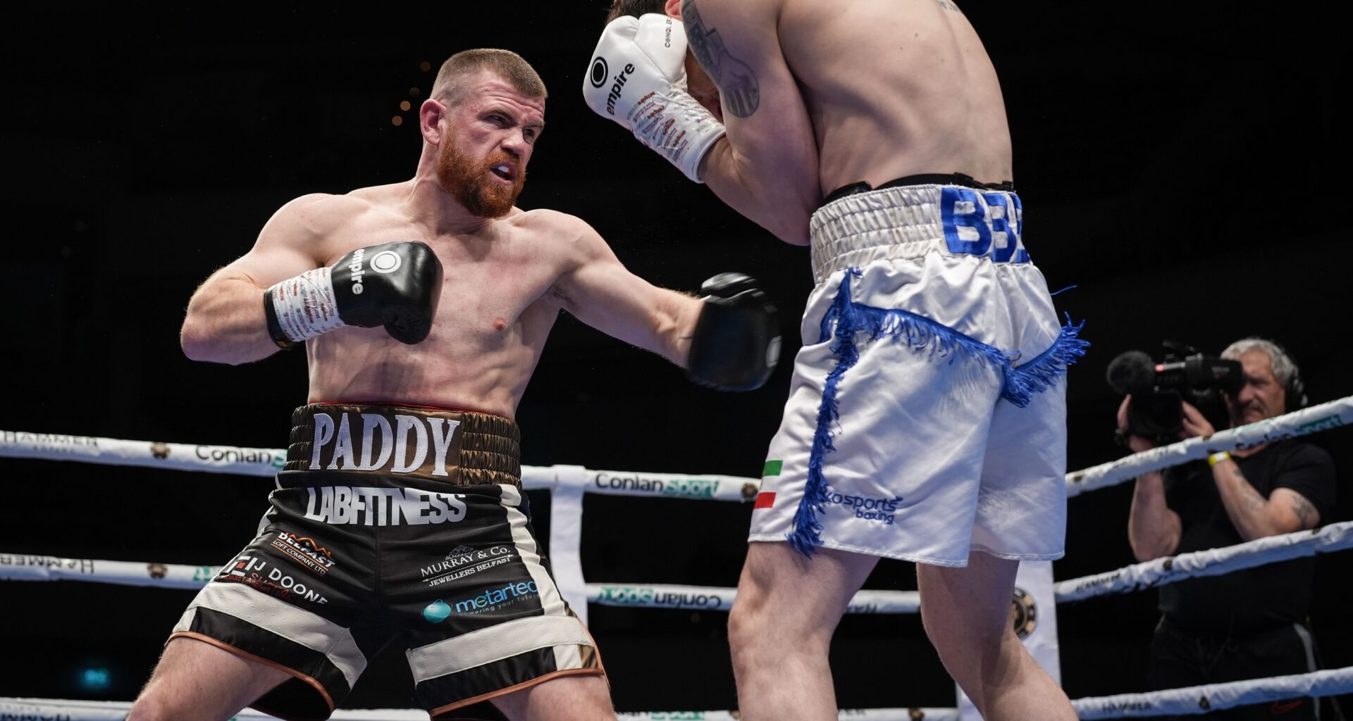 IN THE RING: Paddy Gallagher in action