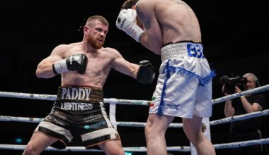 IN THE RING: Paddy Gallagher in action