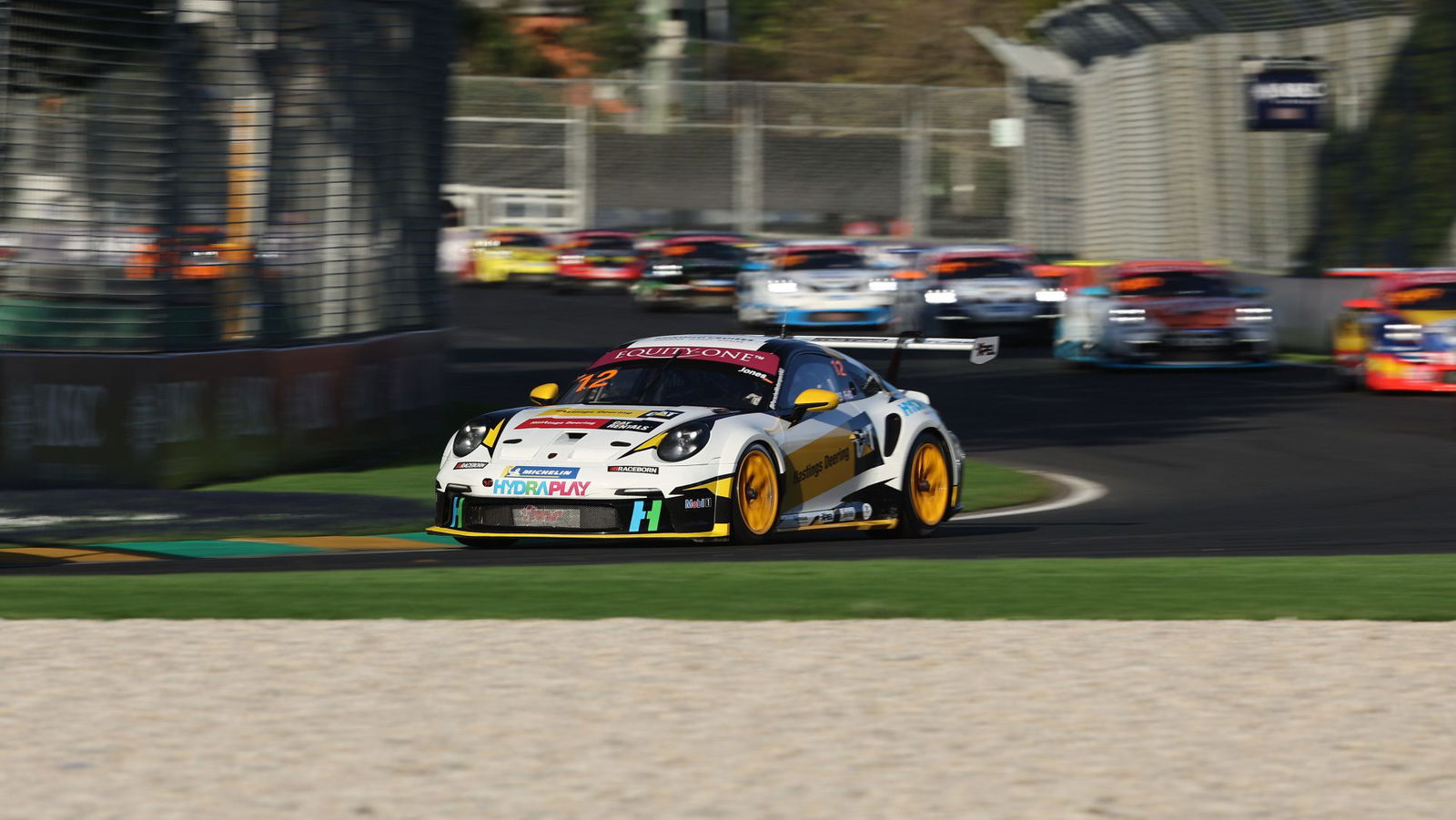 Harri Jones wins safety car-shortened Carrera Cup final