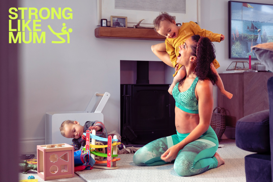 Shakira Akabusi from Strong Like Mum with two of her children