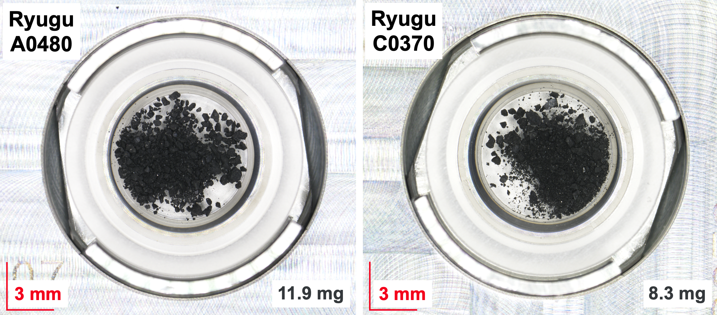 Samples of asteroid Ryugu brought back to Earth