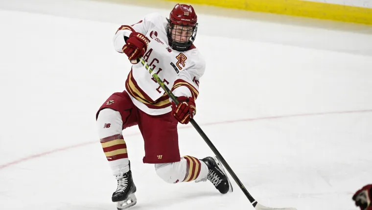 James Hagens Dishes On Life At Boston College After Getting Drafted By Bruins image