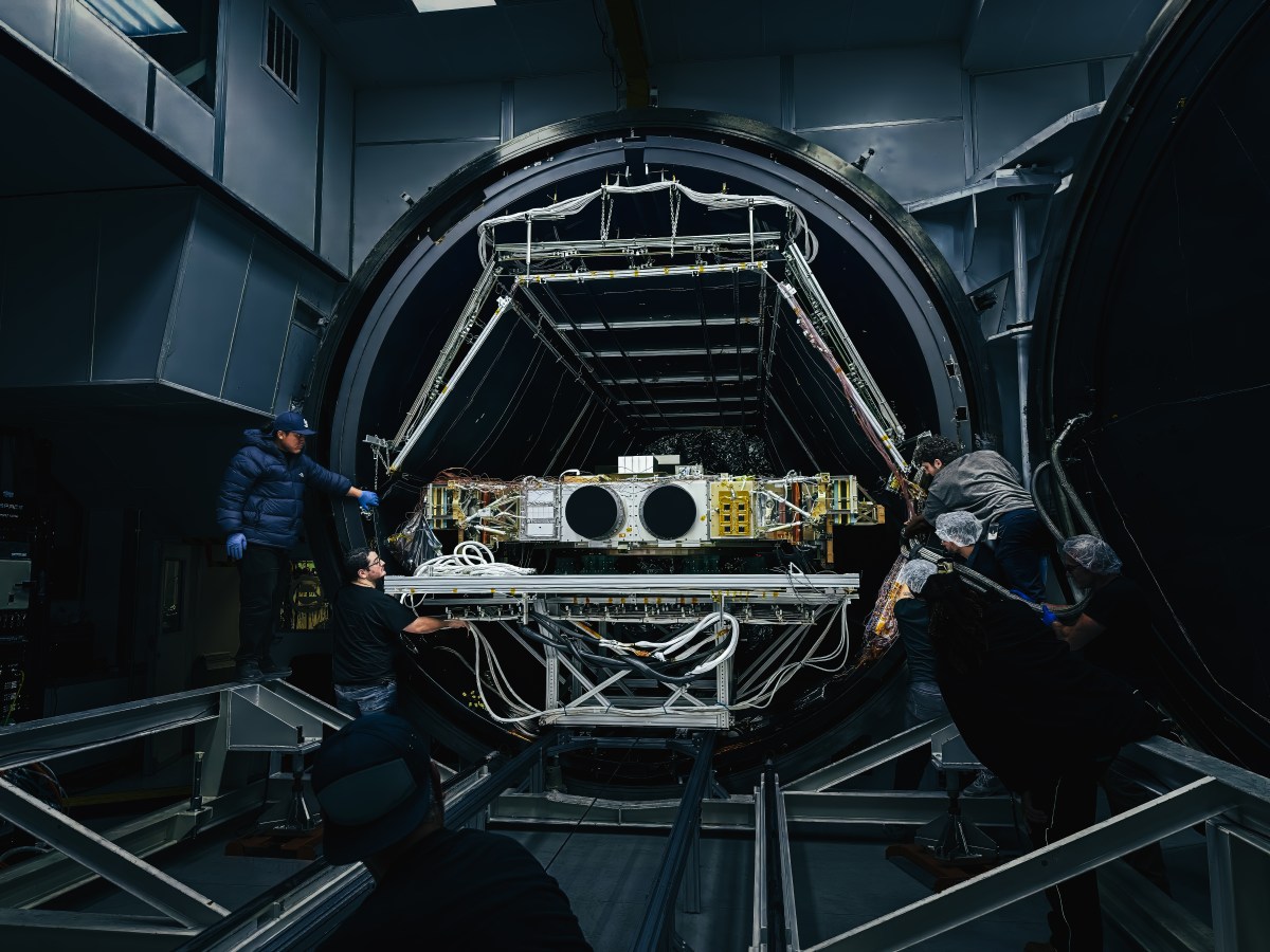 K2's Gravitas spacecraft undergoes thermal testing ahead of launch.