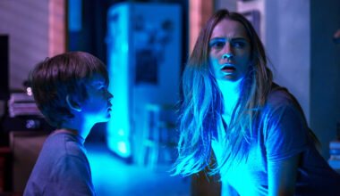 Lights Out, from left: Gabriel Bateman, Teresa Palmer, 2016.