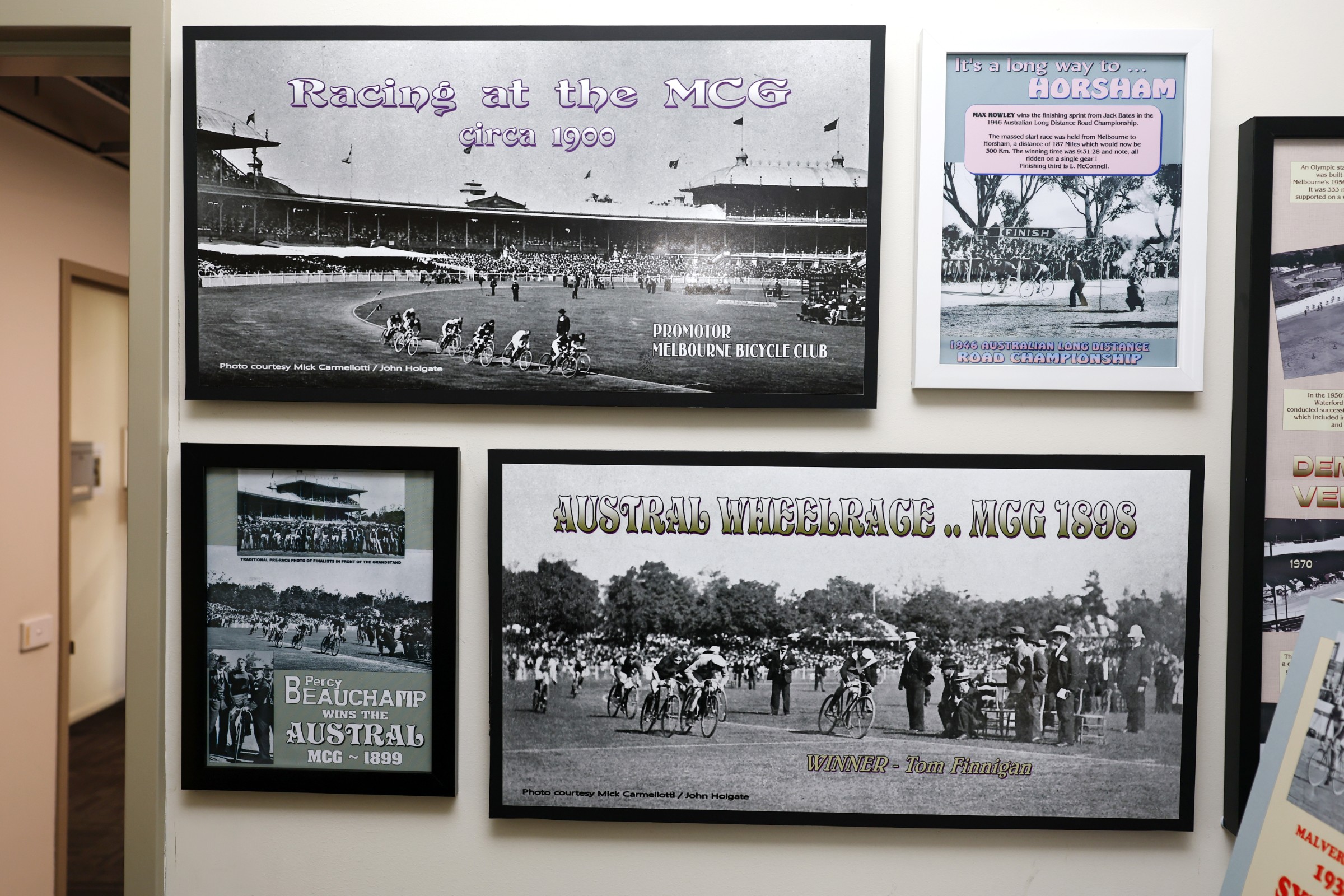 Photographs of the Melbourne Cricket Ground (MCG), part of the AusCycling Victorian History Archive managed by the AusCycling History and Heritage Victorian sub-committee