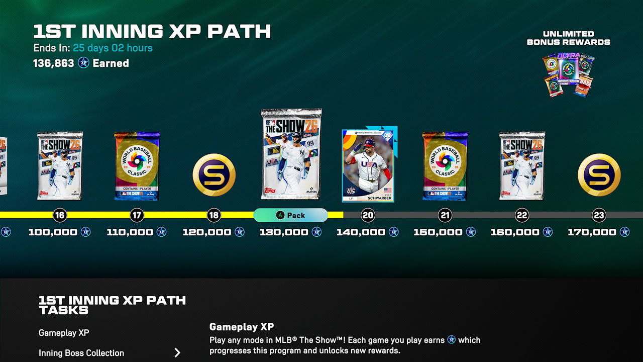 MLB TS26 DD XP Path | The Outerhaven MLB The Show XP Track