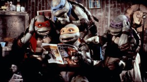 TEENAGE MUTANT NINJA TURTLES II: The Secret of the Ooze, Raphael, Leonard, Michelangelo, Donatello, 1993, ©New Line Cinema/courtesy Everett Collection