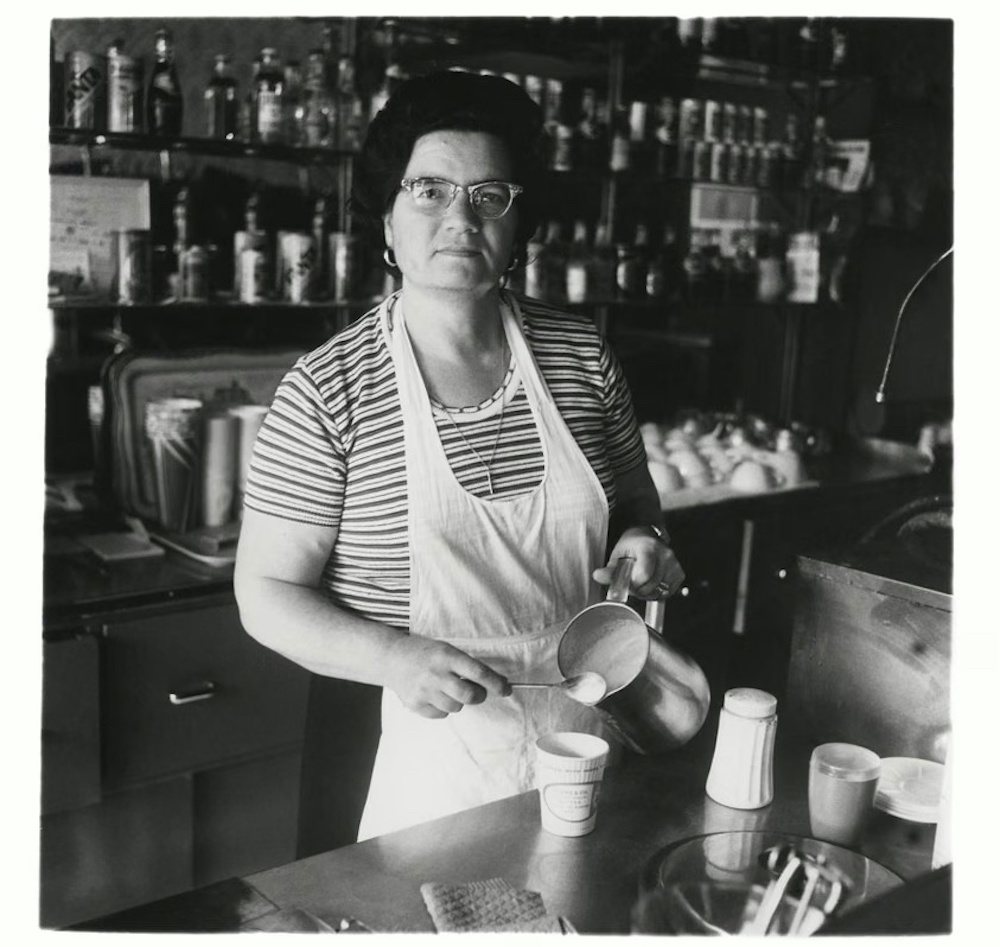 Maria Lanteri, or ‘Signora’, at Don Camillo Cafe, 215 Victoria Street, West Melbourne, 1980.