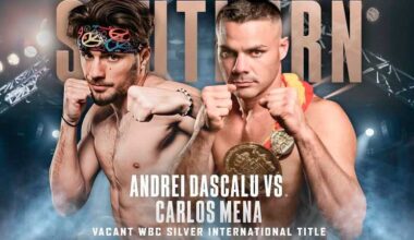 Carlos Mena to face Andrei Dascalu for the WBC Silver International title in London