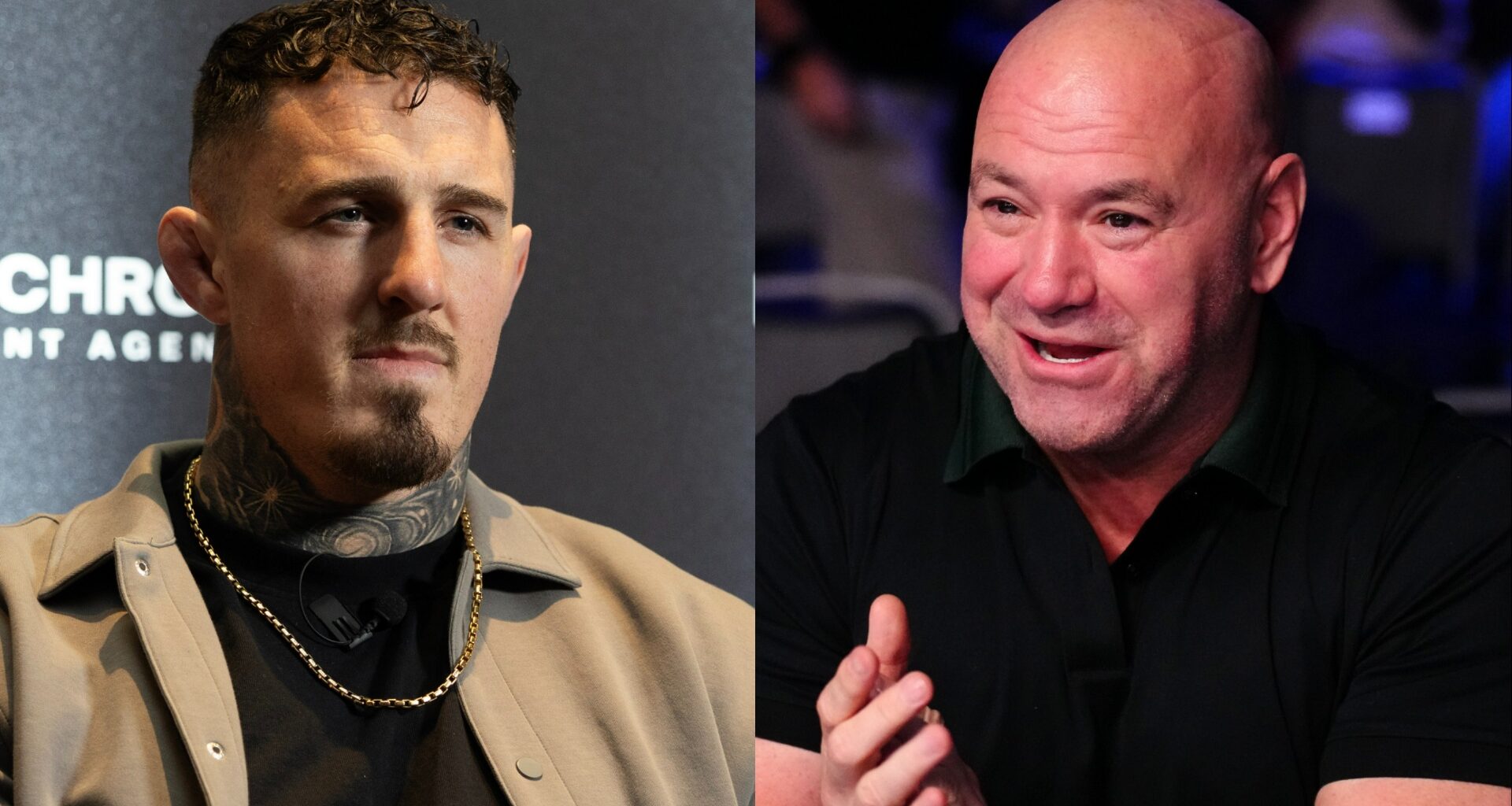 Tom Aspinall and Dana White