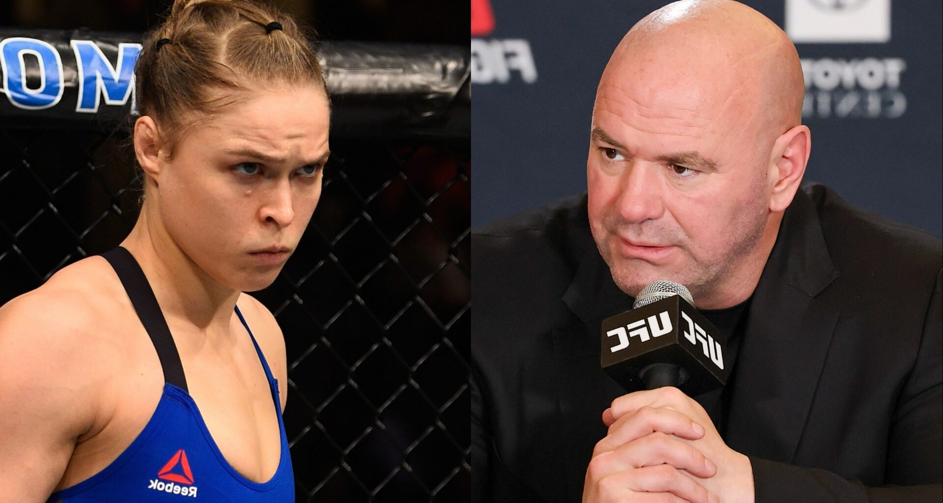 Ronda Rousey and Dana White