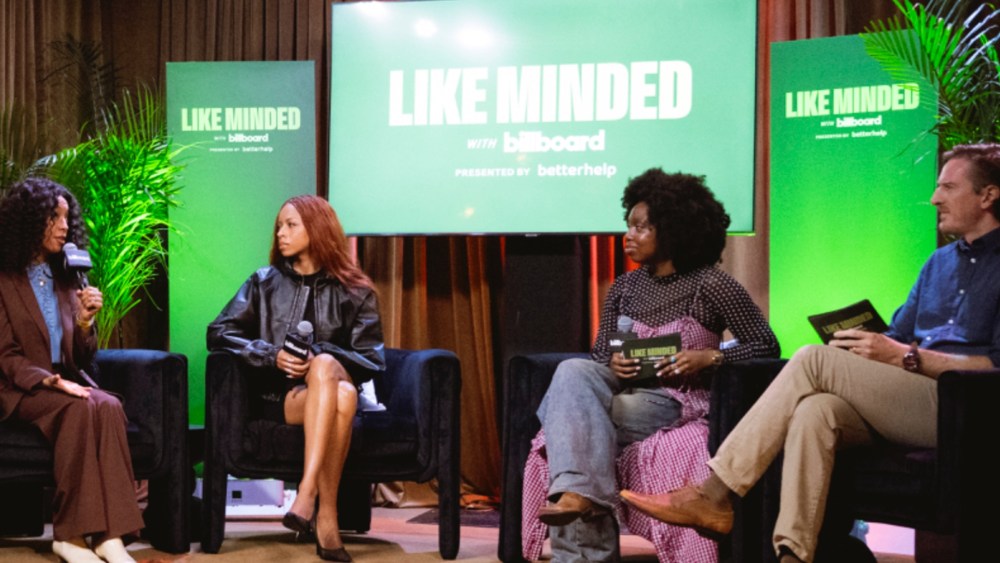 A conversation between Corinne Bailey Rae, Ravyn Lenae, Russell DuBois of BetterHelp and Delisa Shannon of Billboard during SXSW.