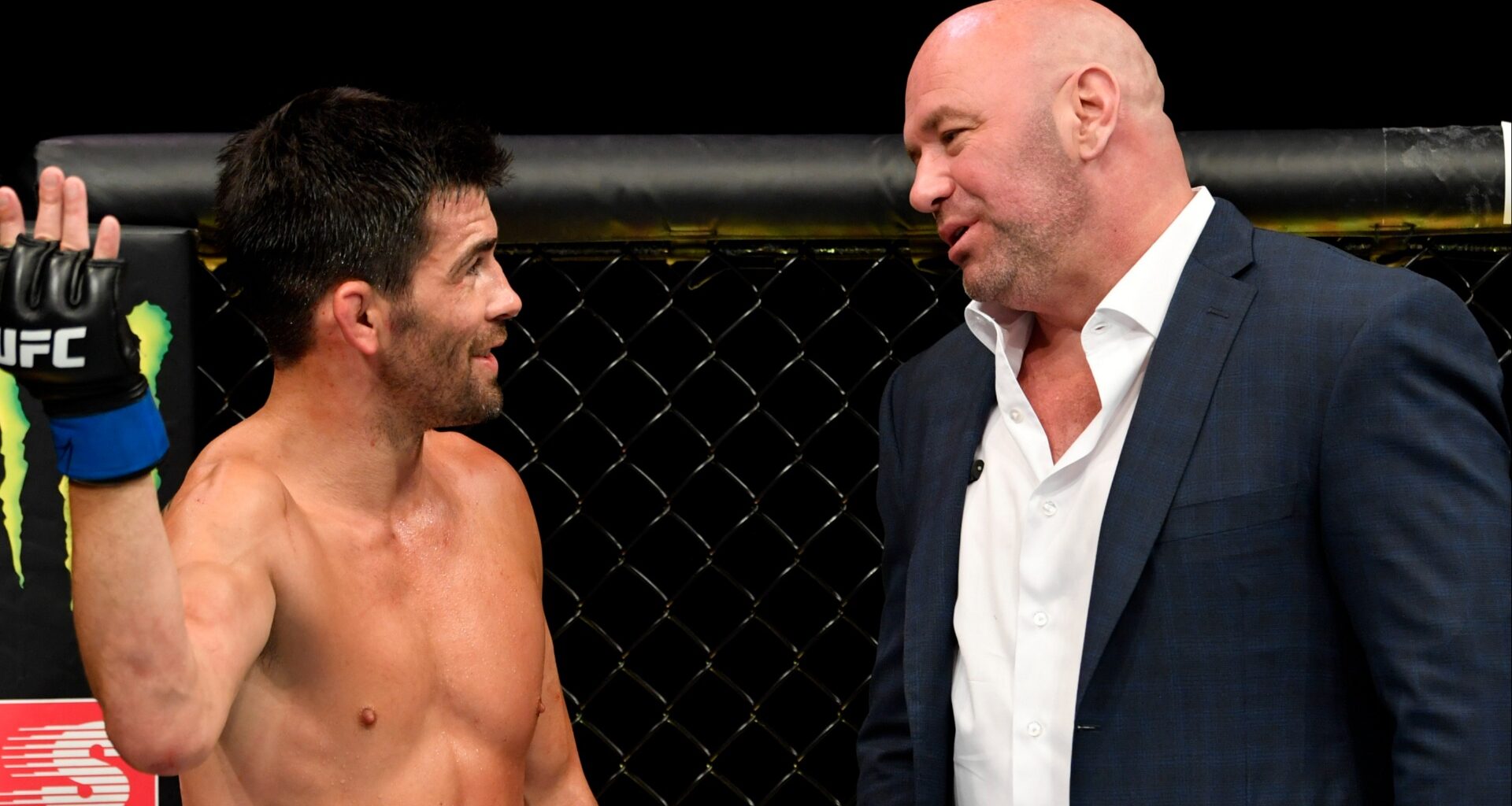 Dominick Cruz and UFC CEO Dana White
