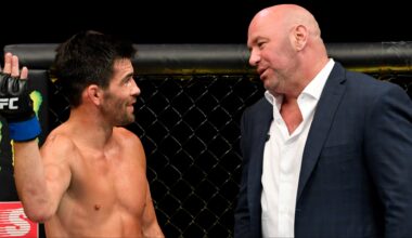 Dominick Cruz and UFC CEO Dana White