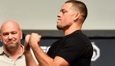 Nate Diaz and UFC CEO Dana White