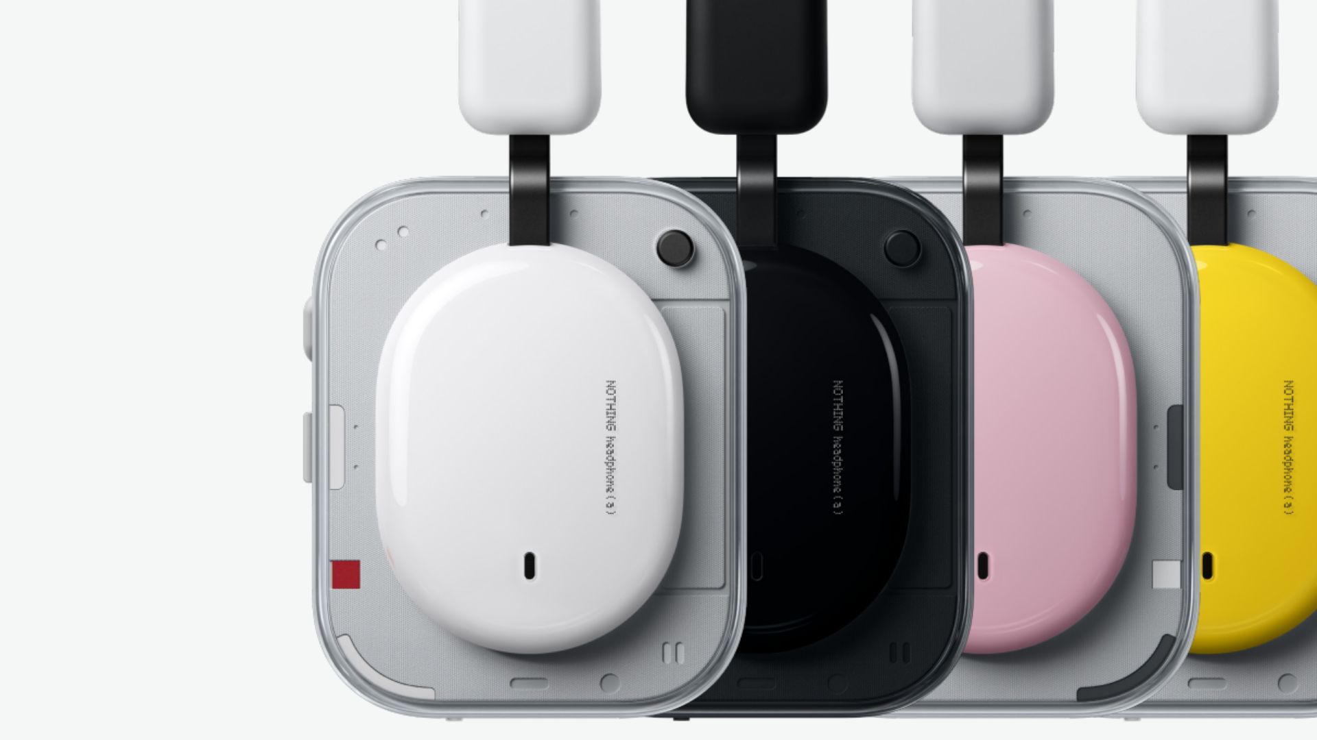 A photograph of the Nothing Headphone (a) colorways.